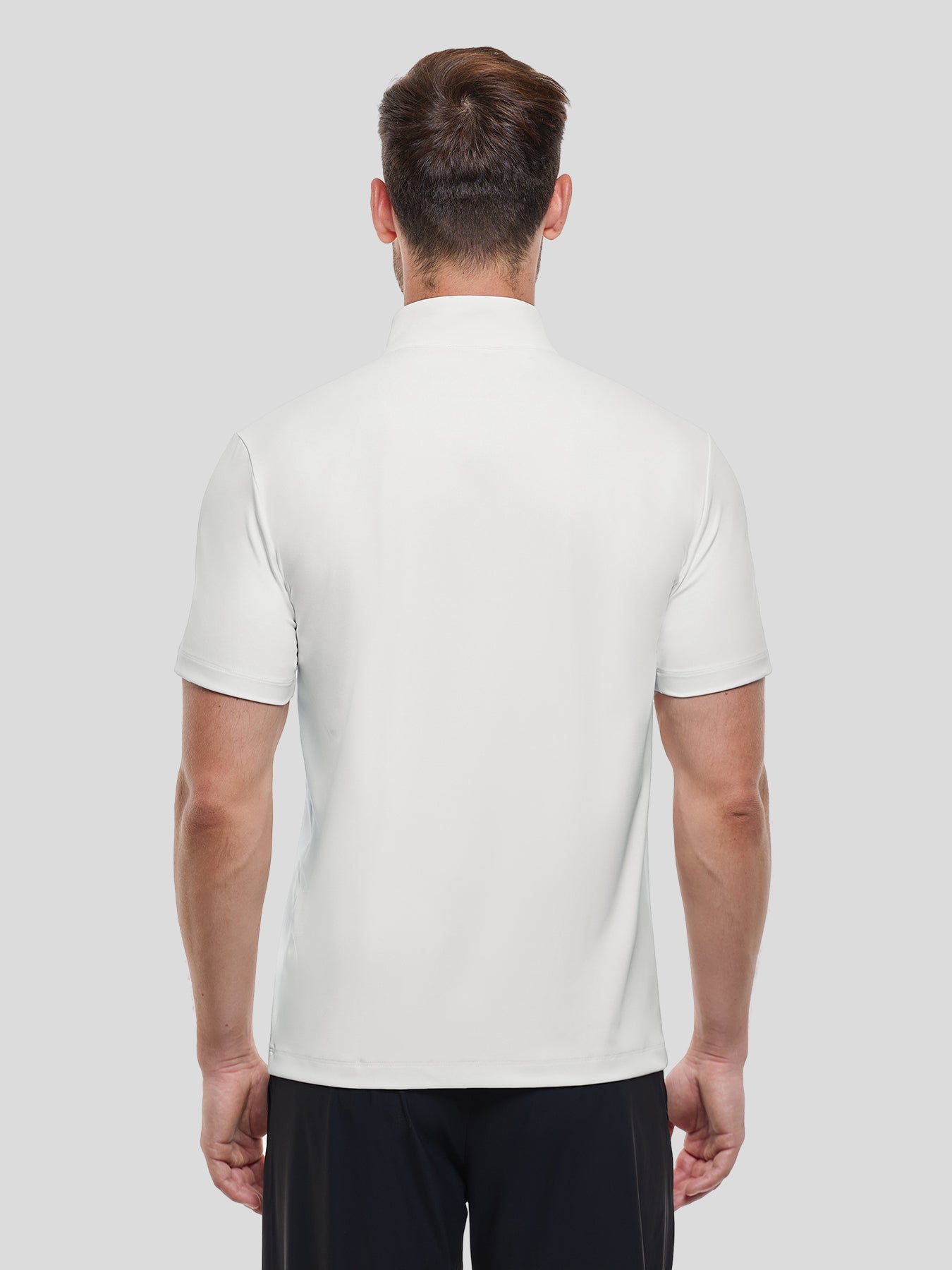 SmoothBlend Half Zip Mock Neck Short Sleeve Tee