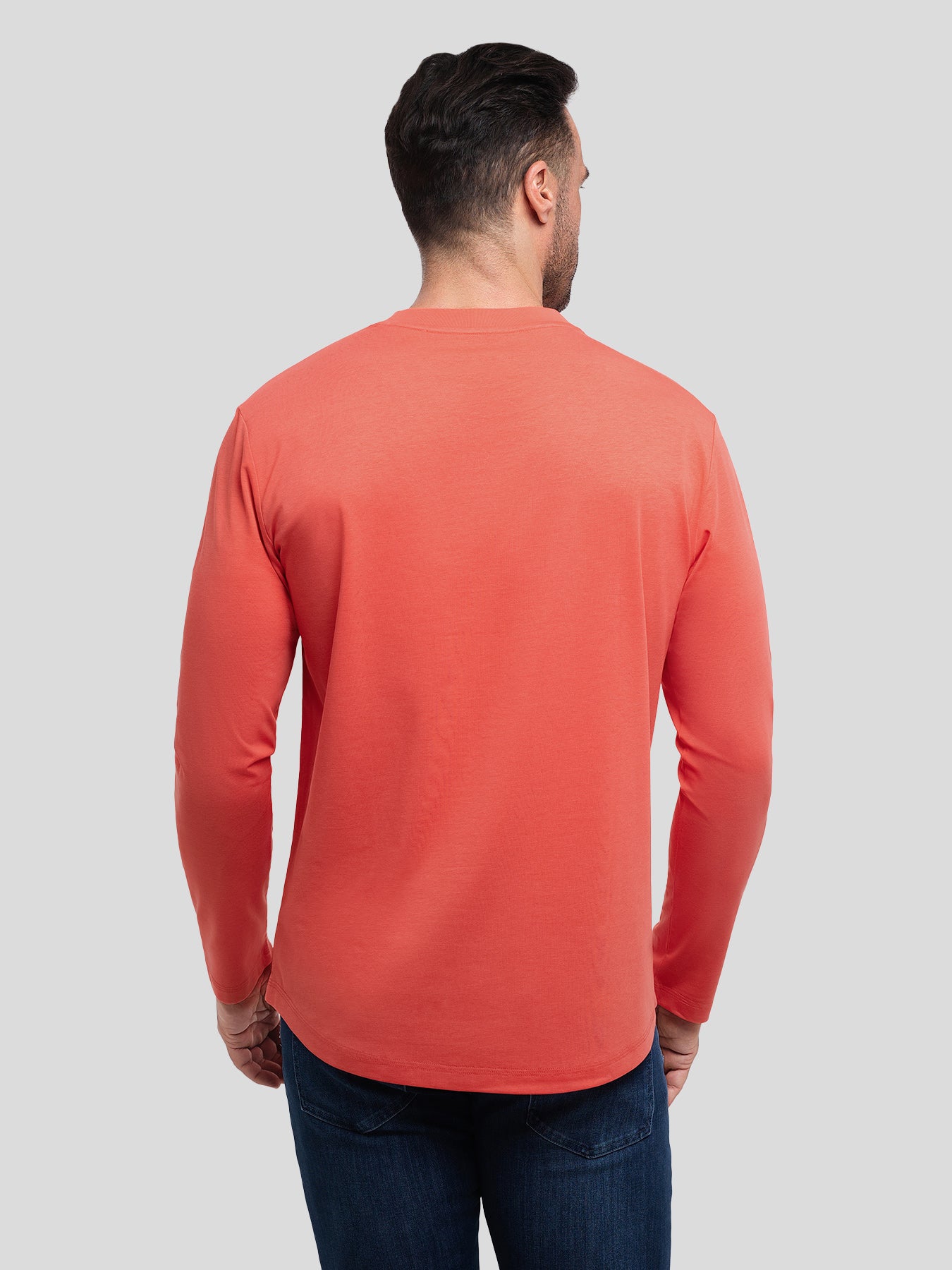 StaySmooth Slim Fit Long Sleeve Curve Hem Tee: 2024 New Colors