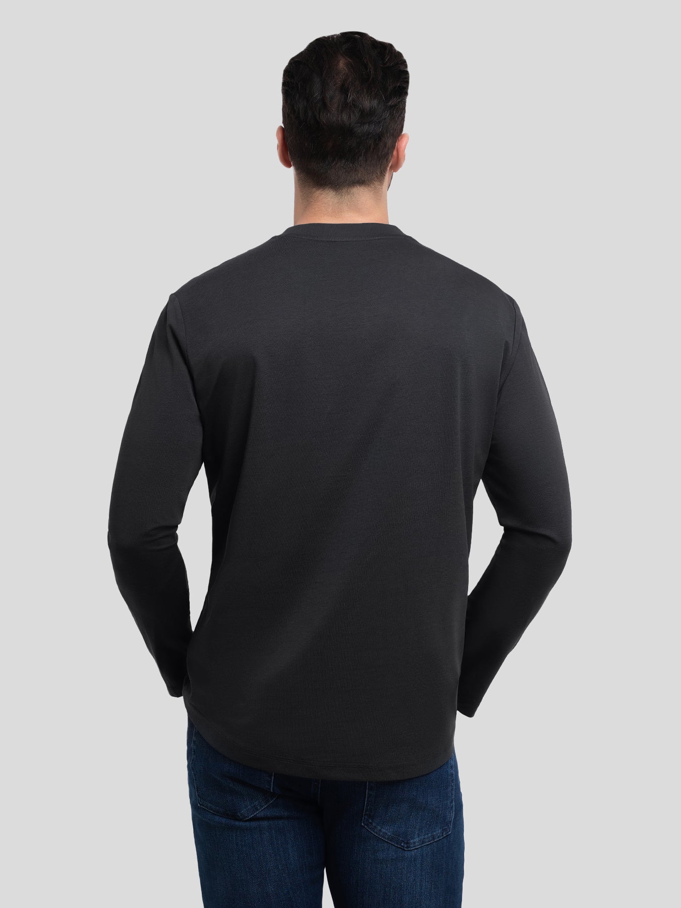 StaySmooth Slim Fit Long Sleeve Curve Hem Tee: 2024 New Colors