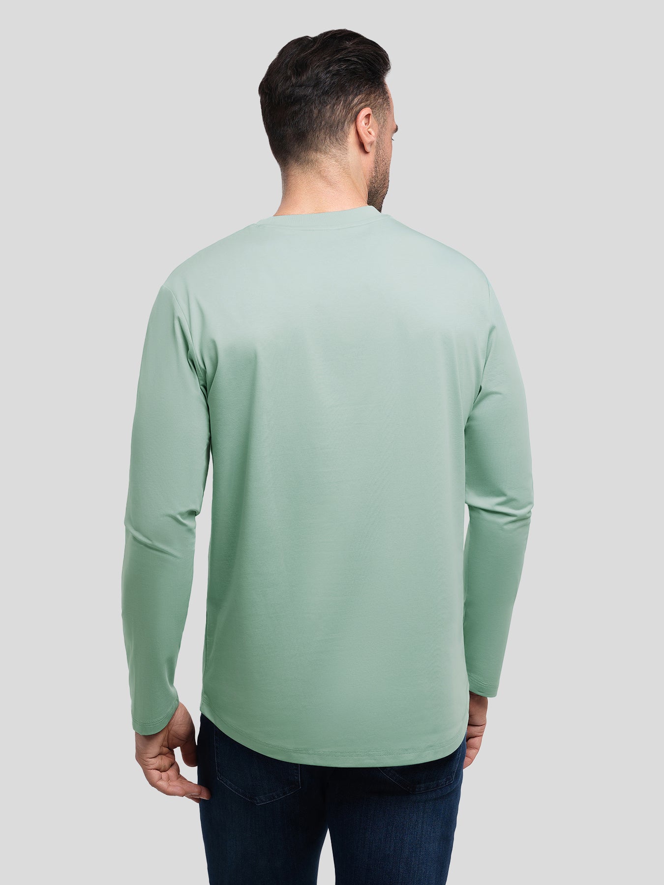 StaySmooth Slim Fit Long Sleeve Curve Hem Tee: 2024 New Colors