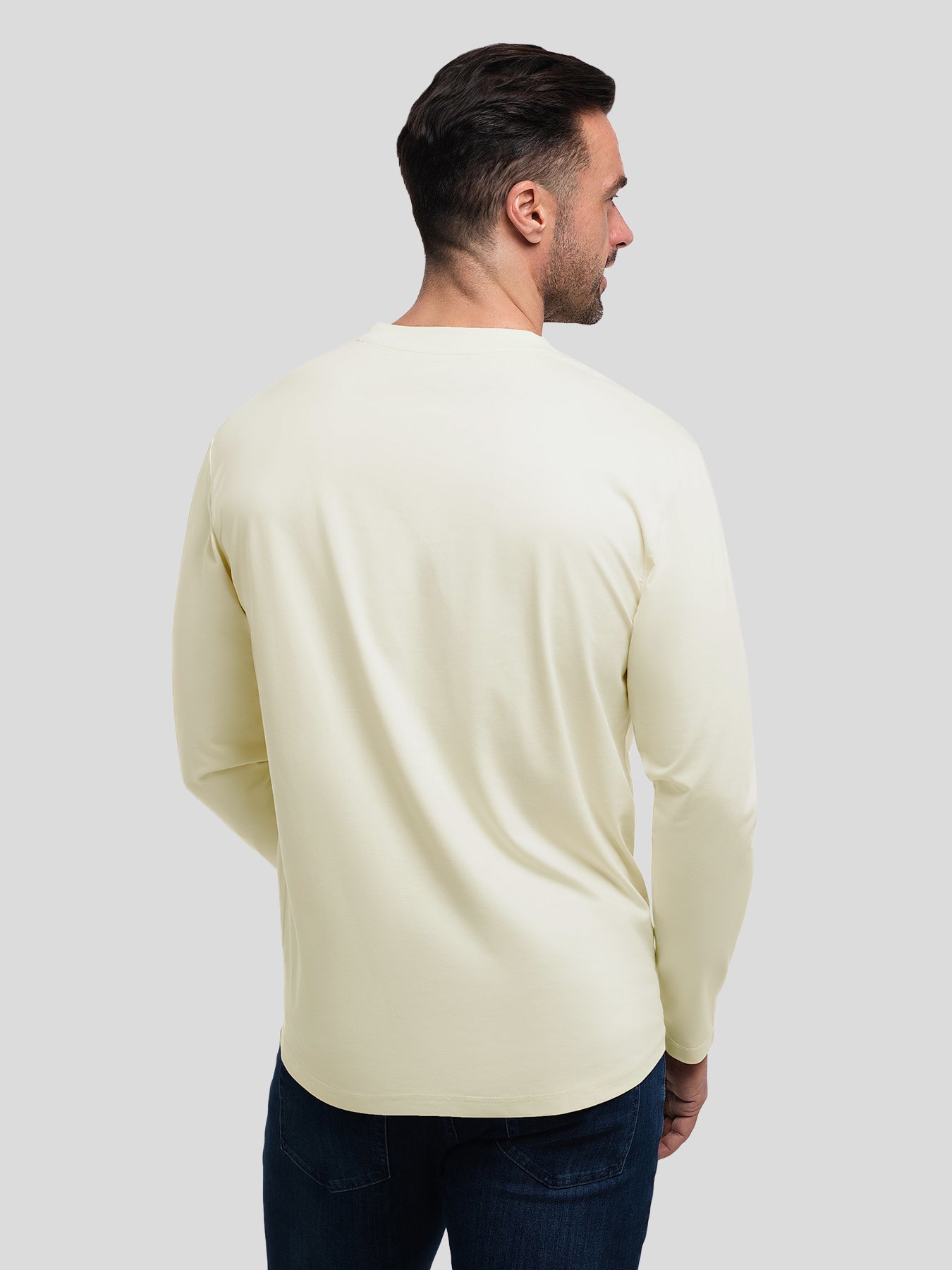 StaySmooth Slim Fit Long Sleeve Curve Hem Tee: 2024 New Colors