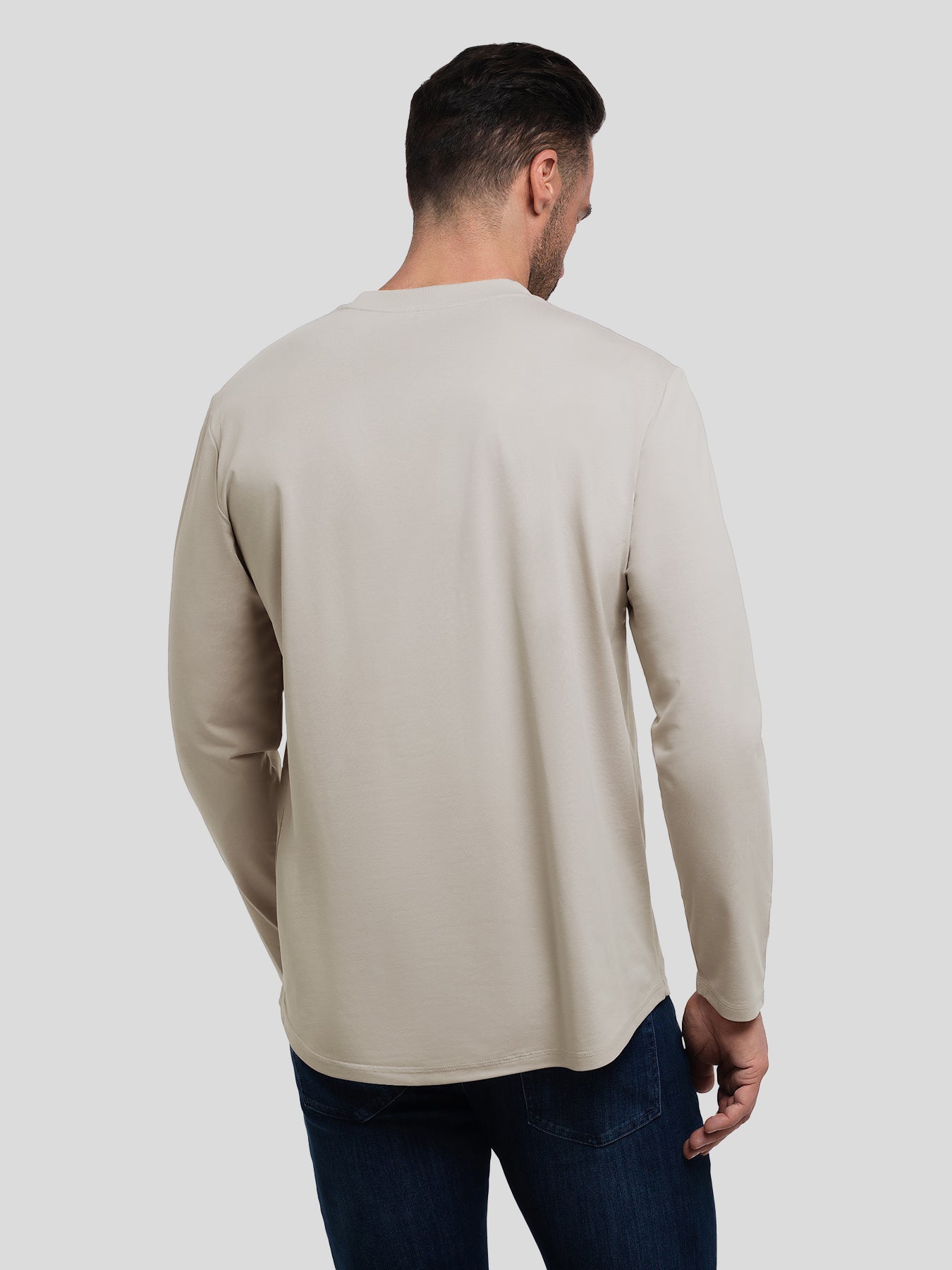 StaySmooth Slim Fit Long Sleeve Curve Hem Tee: 2024 New Colors