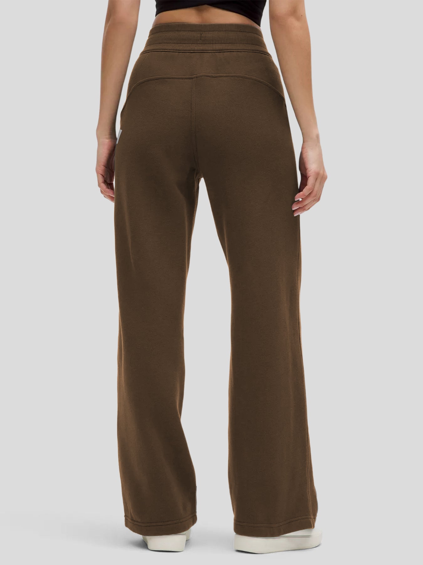 Modal Blend Mid-Rise Wide Leg Pant