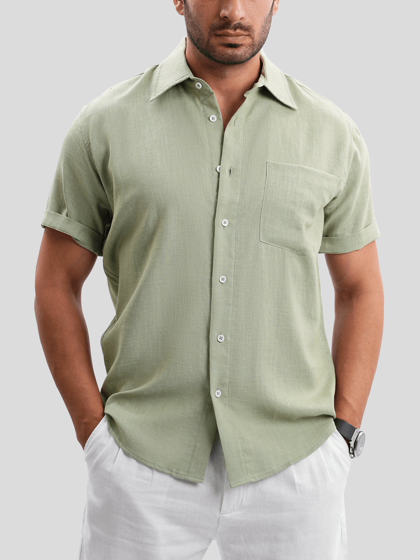 DreamWear Italian Linen Short Sleeve Shirt