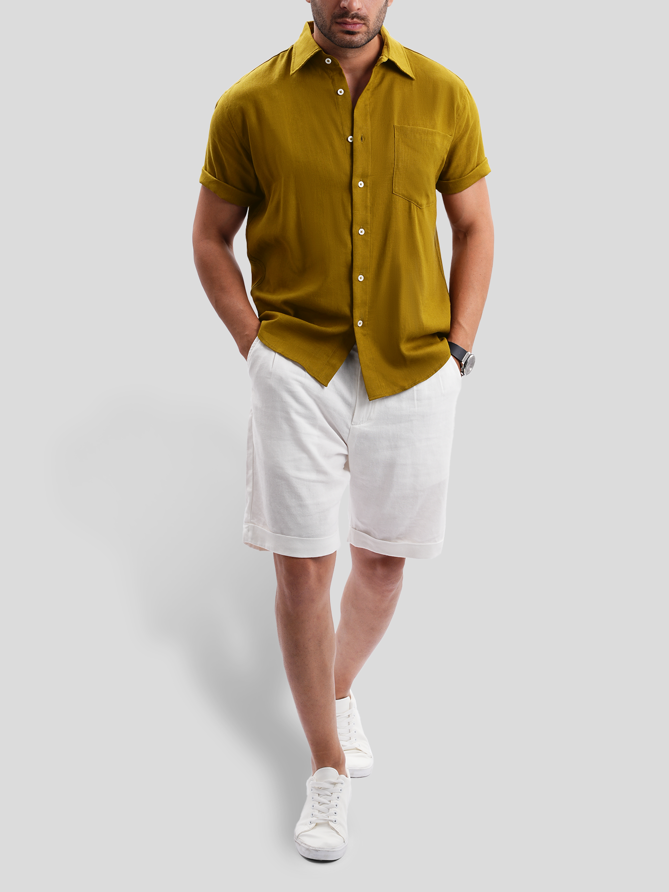 DreamWear Italian Linen Short Sleeve Shirt