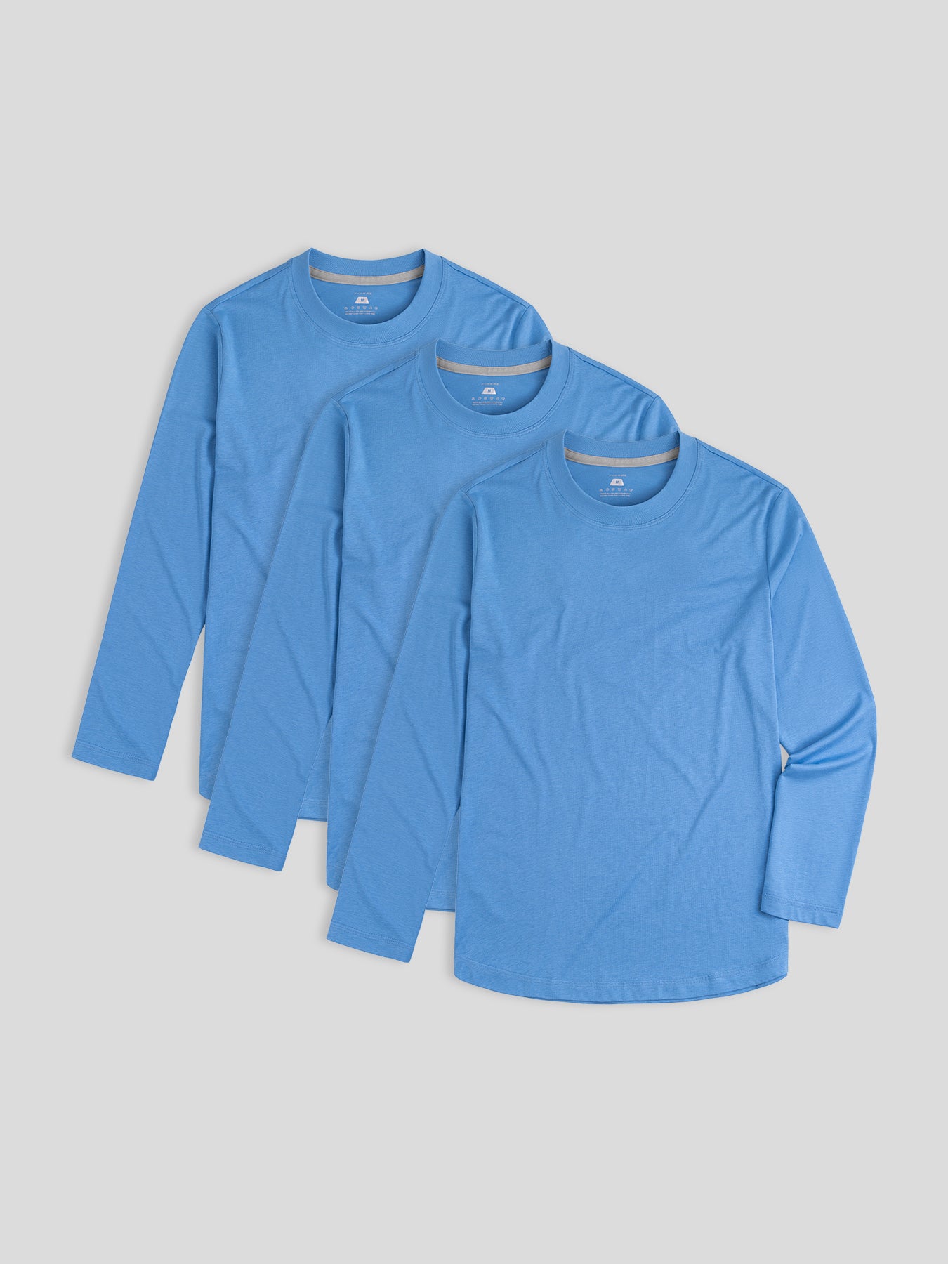 Staysmooth Slim Fit Long Sleeve Tee 3-Pack: 2024 New Colors