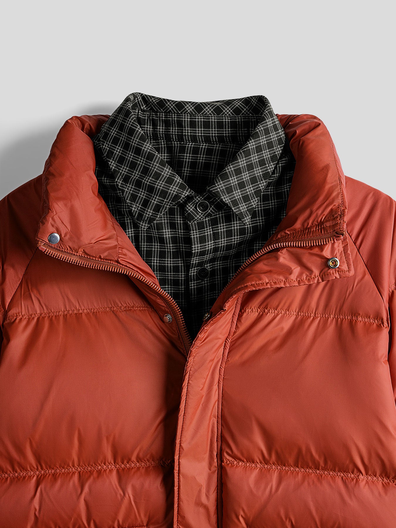 Layered-Effect Down Jacket