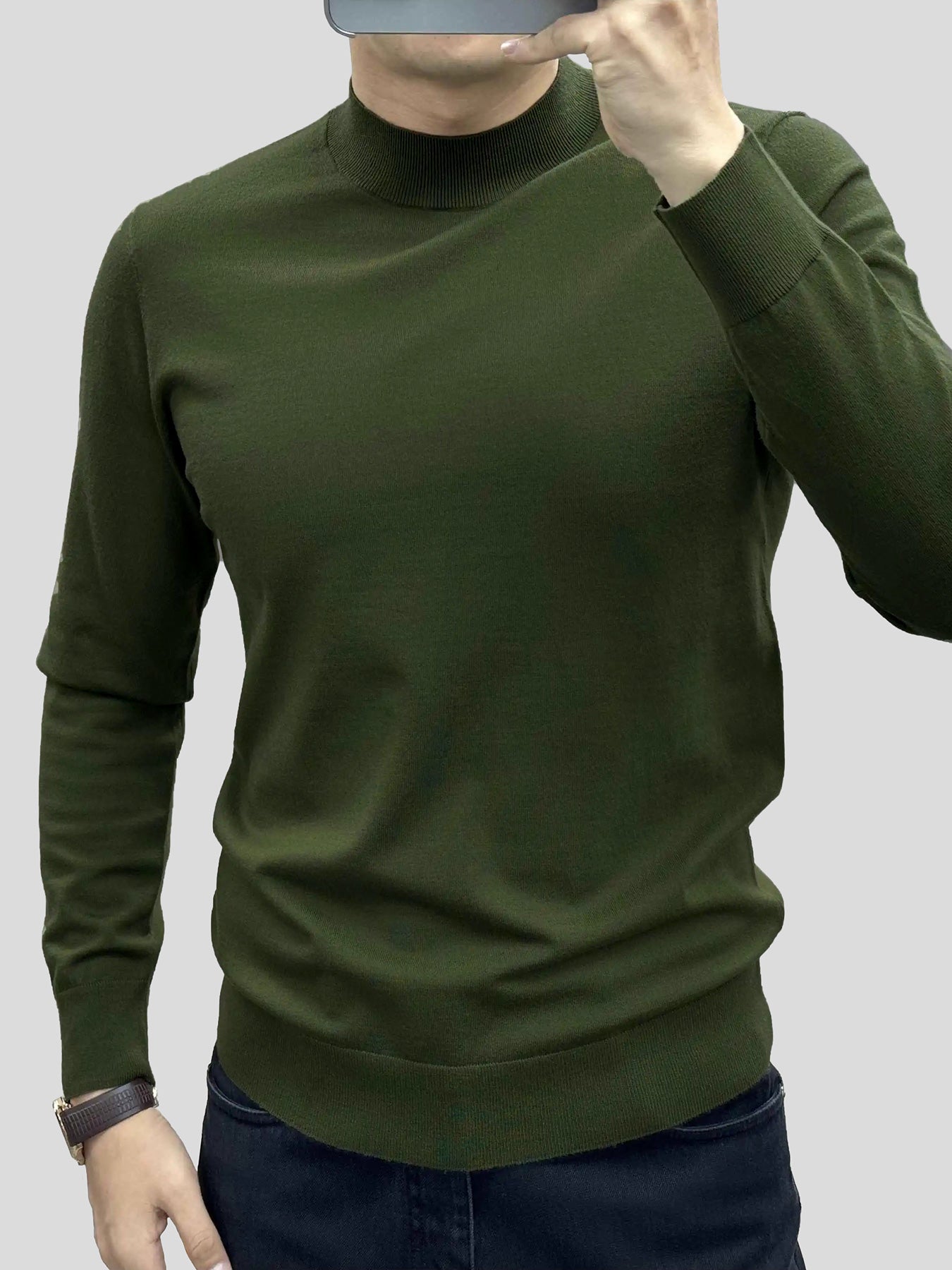 GentleKnit Mock Neck Sweater