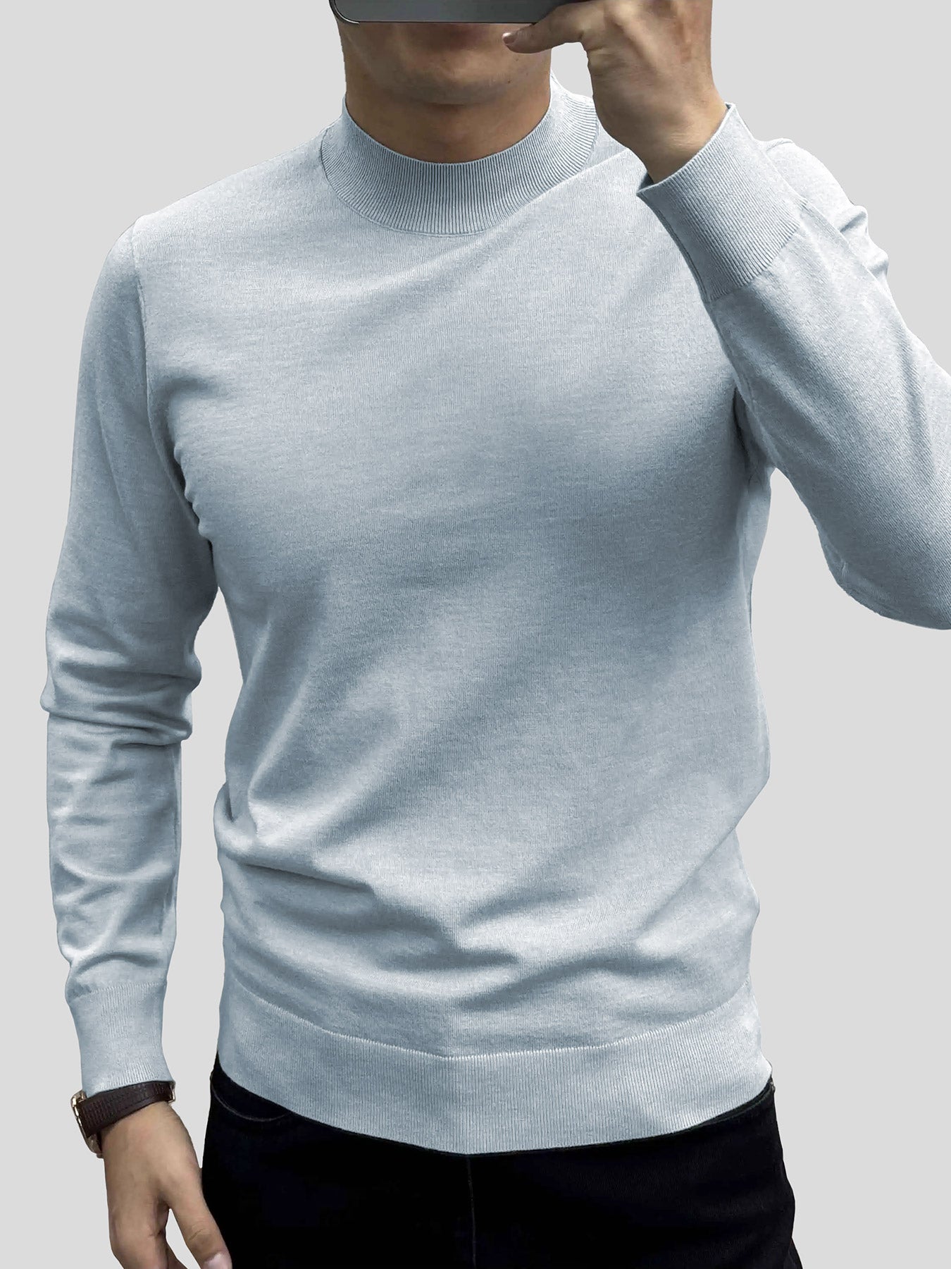 GentleKnit Mock Neck Sweater