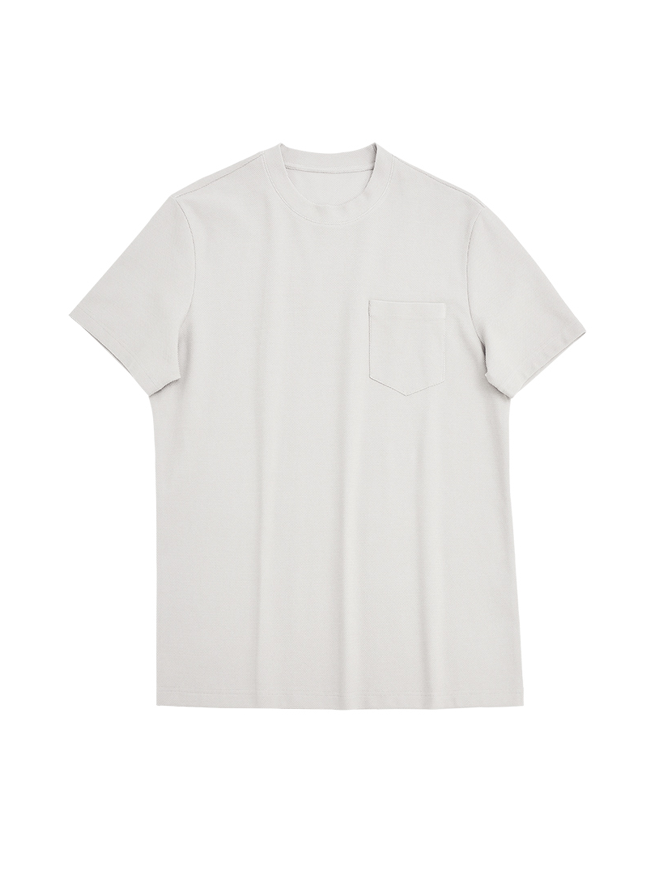 BreezeLuxe Breathable Piqué Crew Neck Short Sleeve Tee