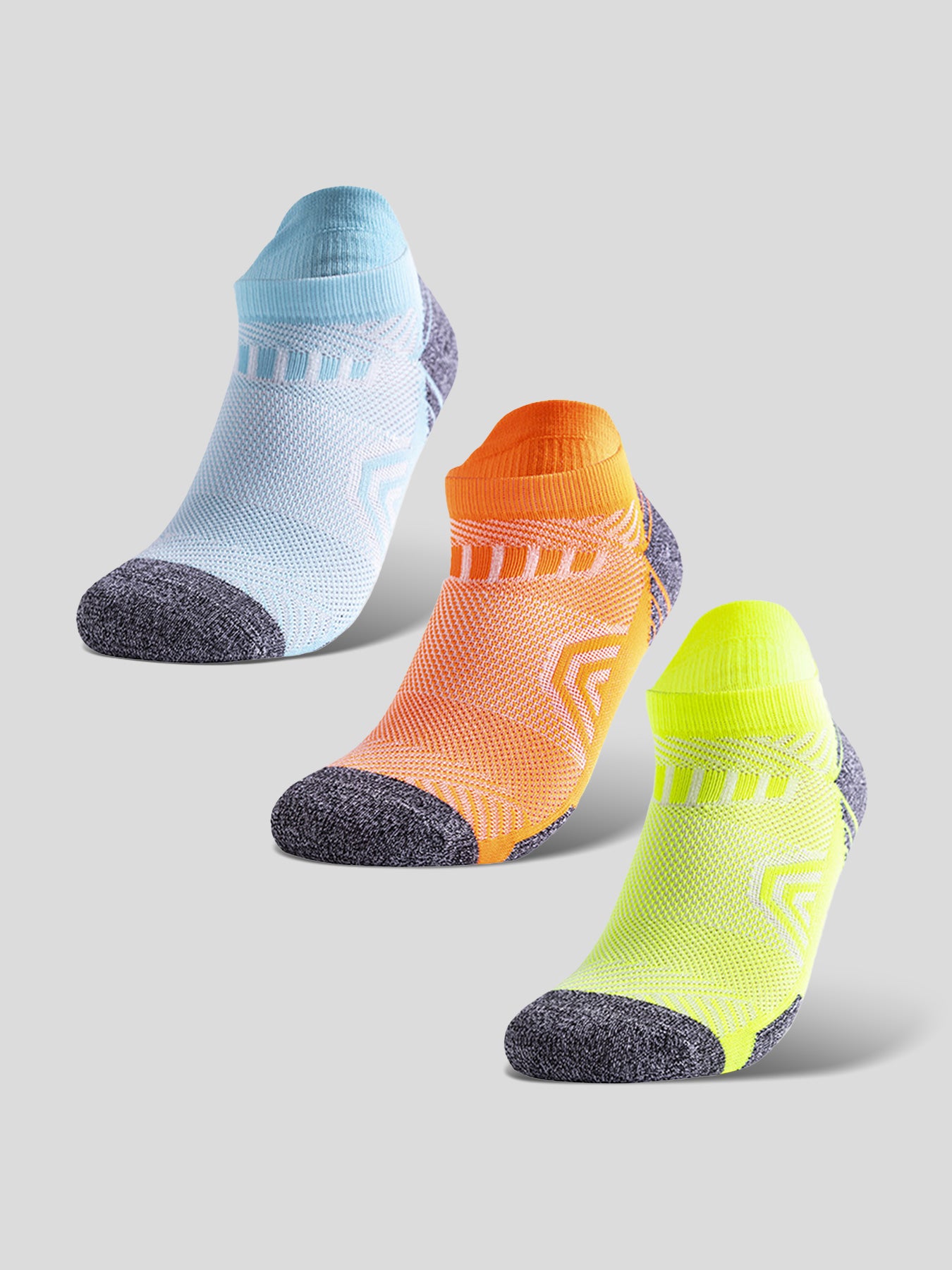 Colorful Quick-drying Sports Fitness Socks Low Cut 3-Pack