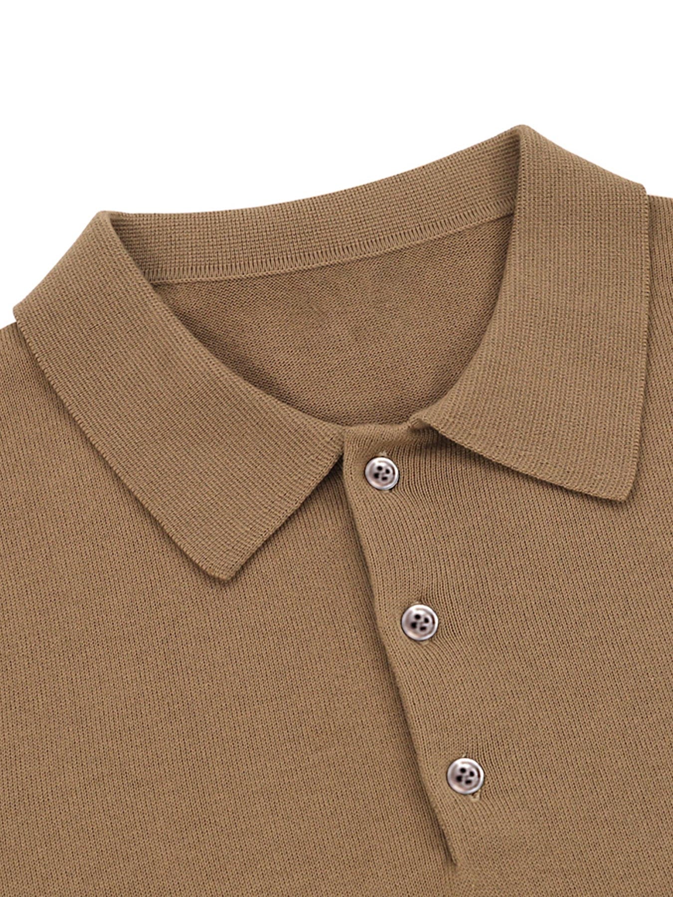 GentleKnit Buttoned Collar Sweater Polo