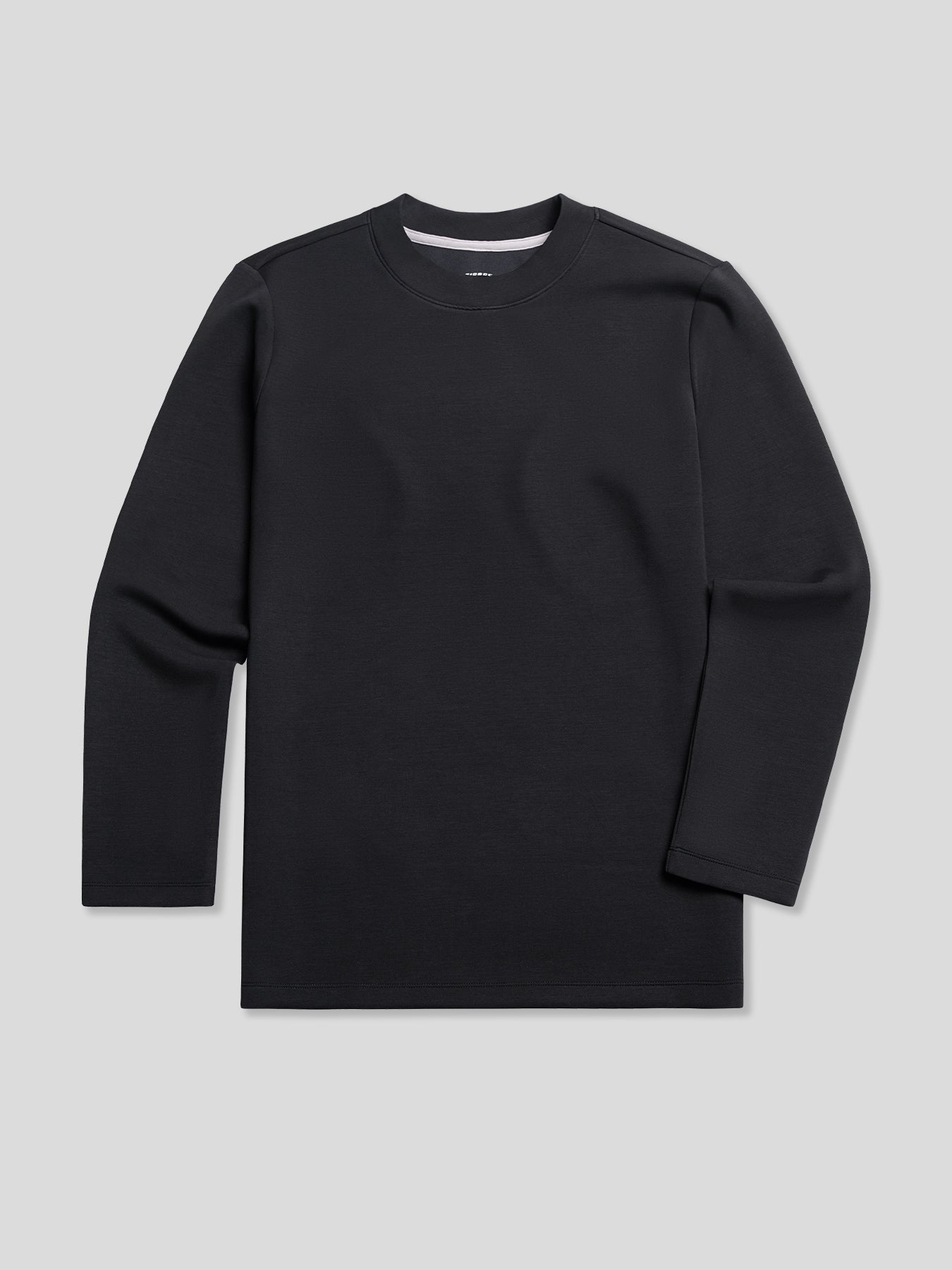 Modal Blend Elbow Patch Long Sleeve Tee:Classic Fit