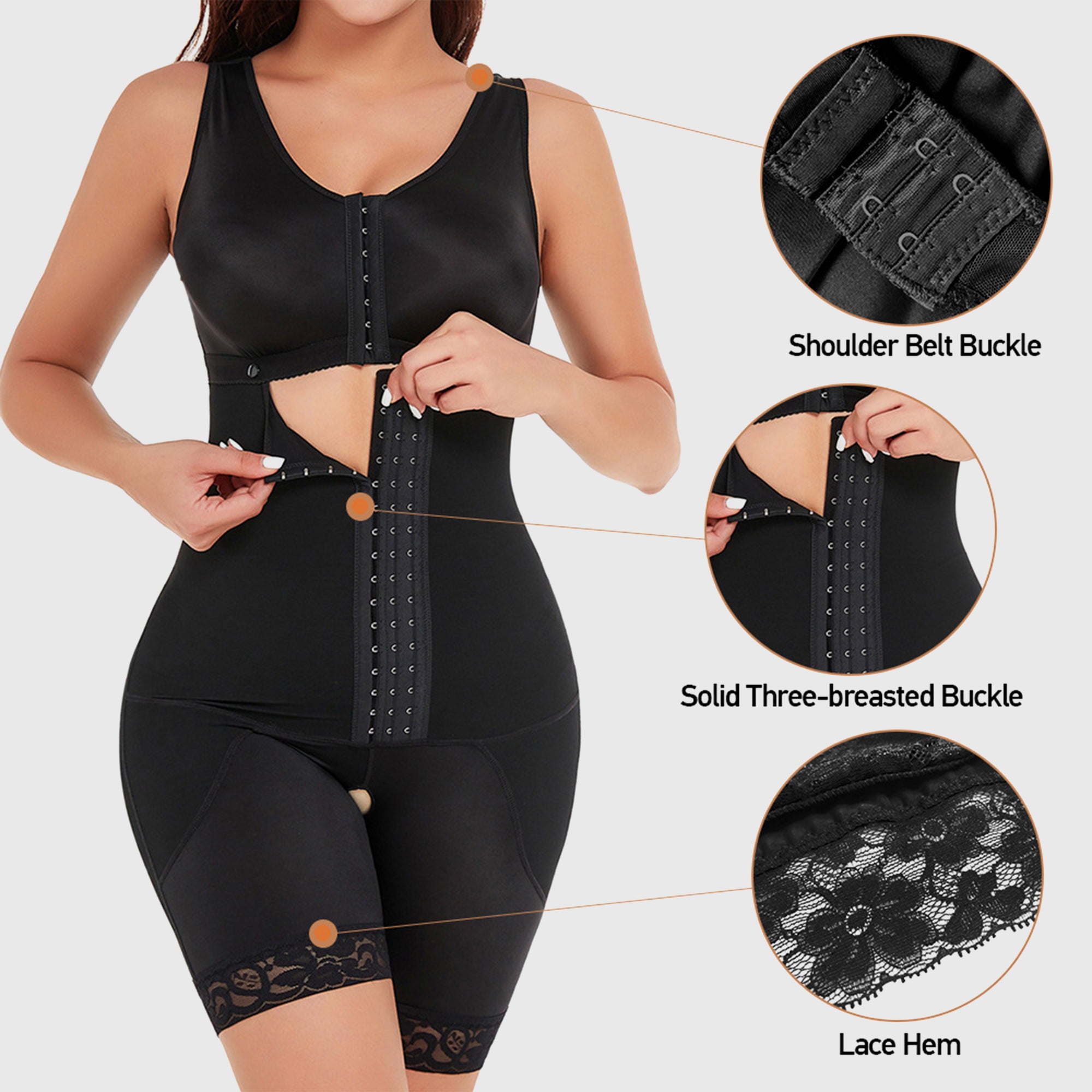 Fioboc Bulges Butt Push Up Shapewear With Bra