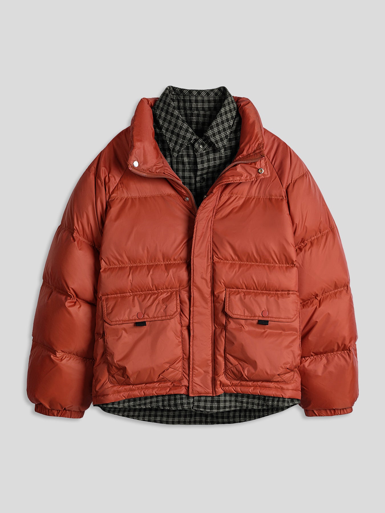 Layered-Effect Down Jacket