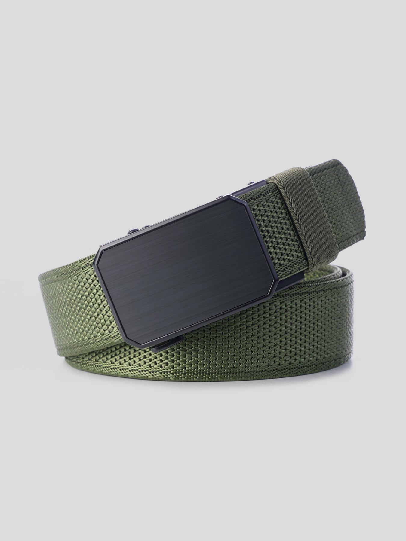 Automatic Buckle Woven Casual Belt