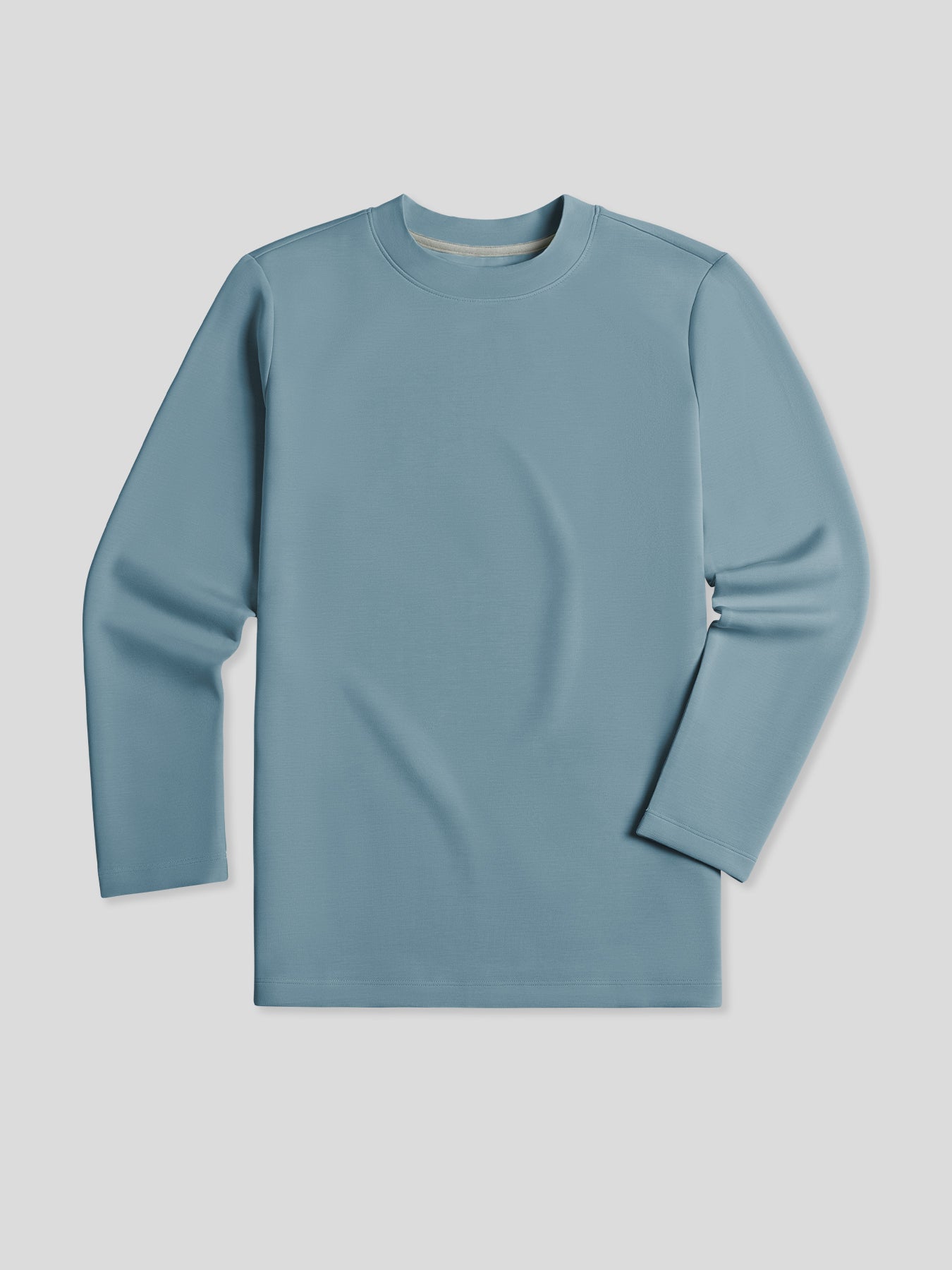 Modal Blend Elbow Patch Long Sleeve Tee:Classic Fit